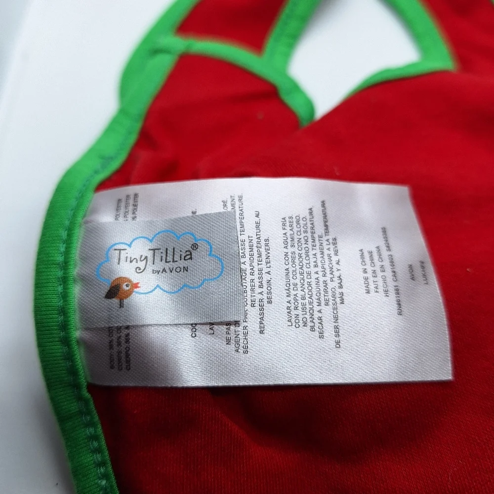 Tiny Tillia By Avon Polar Bear Plush Face‎ Baby Bib New in package